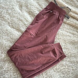Mauve figs high waisted joggers S